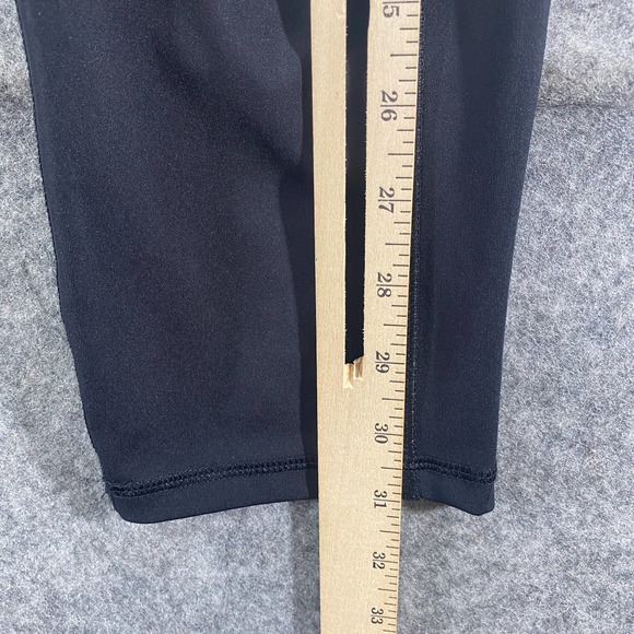 Spyder Womens Leggings Medium Black High Rise Cropped Capri Pockets - Picture 9 of 9